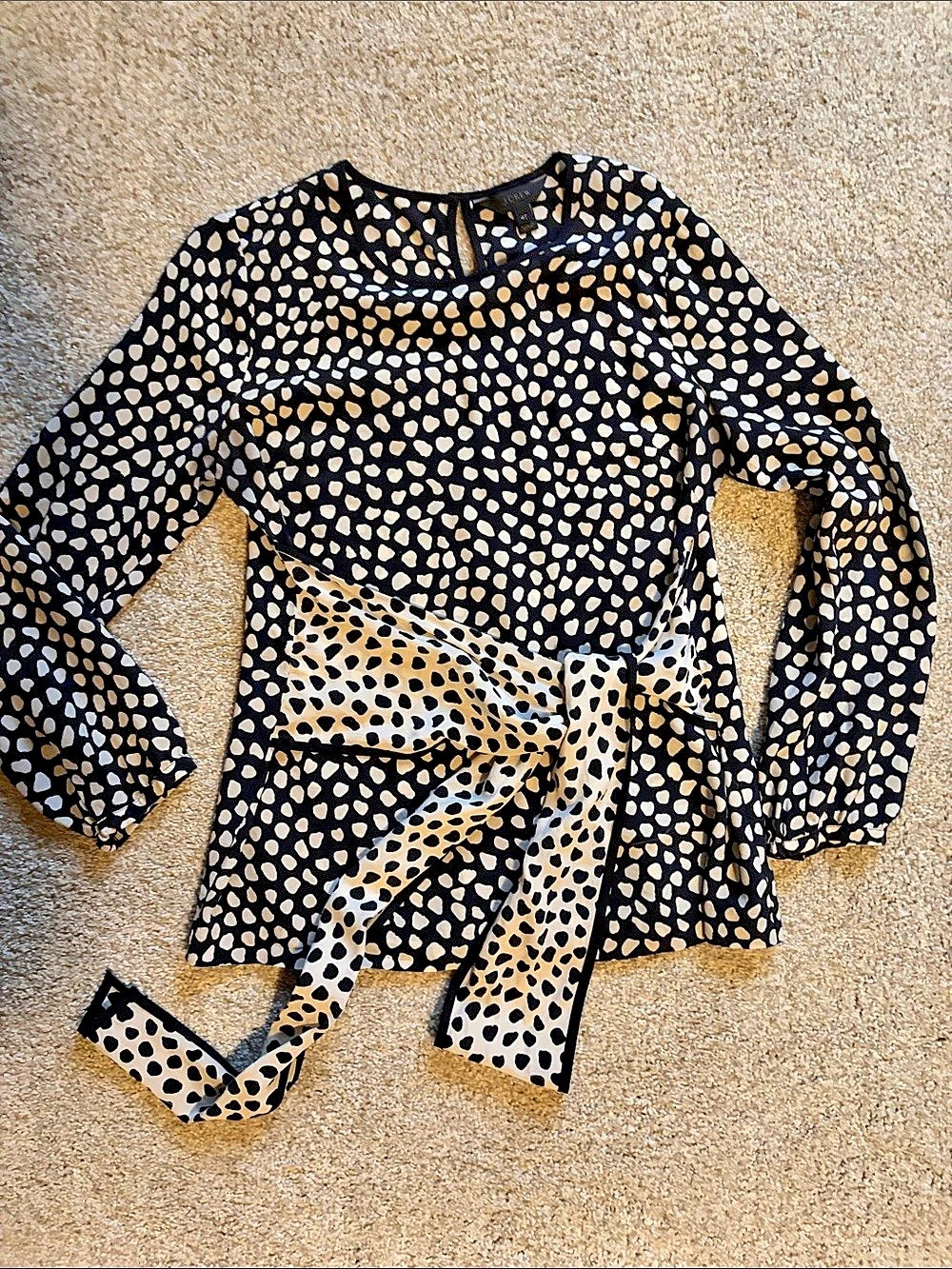 J.Crew Silk Tie-Waist Blouse Size 4T
